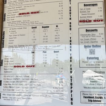 Old Route 51 South BBQ - Menu. - Barbeque Near Me - Cobden, Illinois Old Route 51 South BBQ - Menu. - Barbeque Near Me - Cobden, Illinois