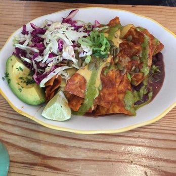 Kitchen Mouse Cafe - Claire's chiliquiles plate. Huge! - Vegan Near Me - Los Angeles, California Kitchen Mouse Cafe - Claire's chiliquiles plate. Huge! - Vegan Near Me - Los Angeles, California