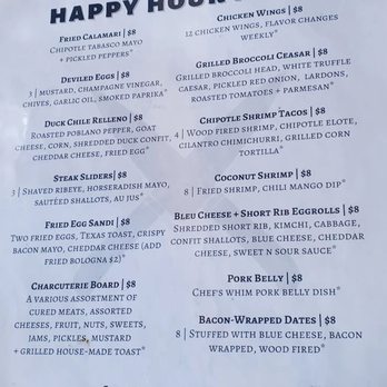 The Peppermill Steakhouse - Happy Menu - Cocktail Bars Near Me - Tempe, Arizona