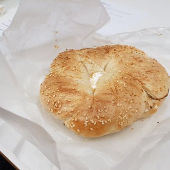 What A Bagel - Spadina - Twisted bagel with plain cream cheese - Breakfast & Brunch Near Me - Toronto, Ontario