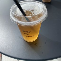 Fresh brewed black tea