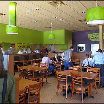 Salata - Table seating, Booths are to the right of the picture - Salad Near Me - Houston, Texas Salata - Table seating, Booths are to the right of the picture - Salad Near Me - Houston, Texas