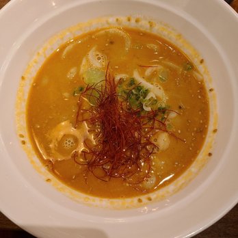 Udon Lab - Tan Tan udon Ground pork sesame flavor soup, scallion, boy choy and spicy oil - Noodles Near Me - New York, New York Udon Lab - Tan Tan udon Ground pork sesame flavor soup, scallion, boy choy and spicy oil - Noodles Near Me - New York, New York