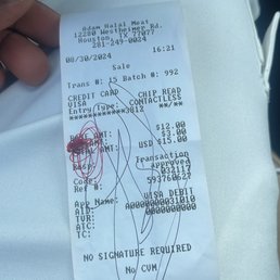 I bought Goat Biryani and they gave a receipt like this they scratched at the item place and let show only the price is this right way I bought Goat Biryani and they gave a receipt like this they scratched at the item place and let show only the price is this right way