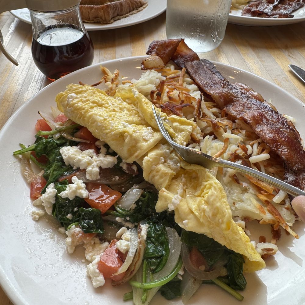 Ogden's North Street Diner - Feta, spinach, onion, tomato omelet, delicious! - Diners Near Me - Madison, Wisconsin Ogden's North Street Diner - Feta, spinach, onion, tomato omelet, delicious! - Diners Near Me - Madison, Wisconsin