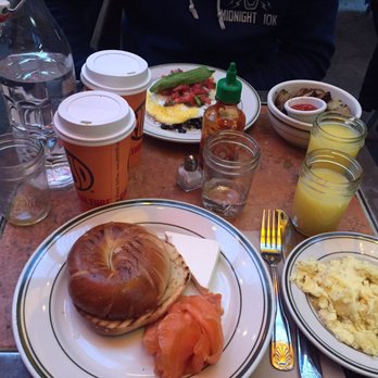 MUD - Delicious brunch, Mexican eggs with avocado and beans and bagel with cheese and salmon. - Coffee & Tea Near Me - New York, New York MUD - Delicious brunch, Mexican eggs with avocado and beans and bagel with cheese and salmon. - Coffee & Tea Near Me - New York, New York