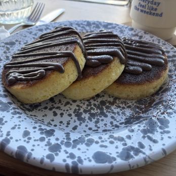 Cafe Weekend - Chocolate Chip Pancakes - Breakfast & Brunch Near Me - Allston, Massachusetts