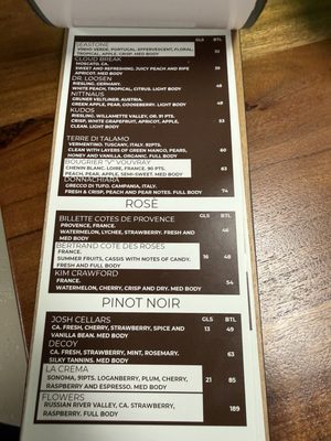 Menu photo 3 Velvet Vine Wine Las Vegas, NV
