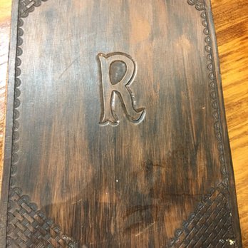 Rustico Restaurant - Custom leather bound menu cover - Mexican Near Me - Denison, Texas