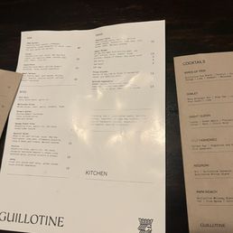 food menu