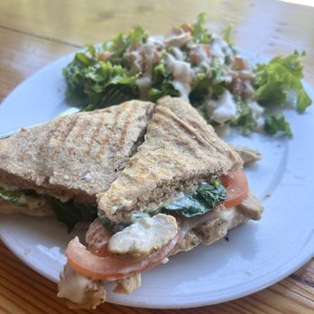 Little Garden Cafe - Garlic Chicken Sandwich w/ Side Salad $12 - American Near Me - Spokane, Washington Little Garden Cafe - Garlic Chicken Sandwich w/ Side Salad $12 - American Near Me - Spokane, Washington