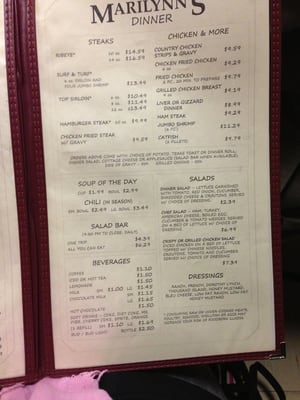 Menu photo 5 Marilynn's Place Osage City, KS