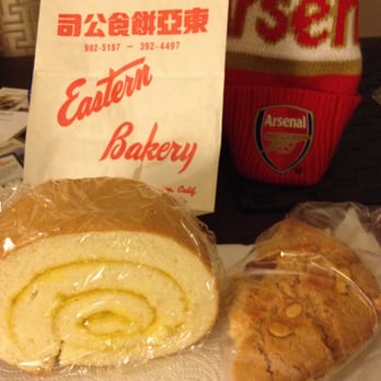 Eastern Bakery - Lemon pinwheel sponge cake and super big almond cookie. Both great. - Bakeries Near Me - San Francisco, California