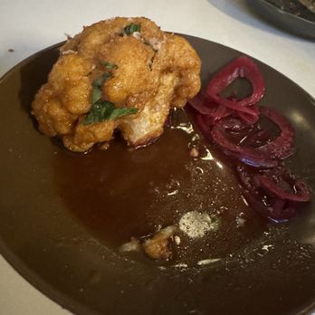 Motek - Fried cauliflower - to die for! There were three huge pieces - I forgot to take a pic before eating. - Mediterranean Near Me - Aventura, Florida