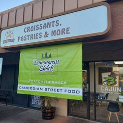 The Lemongrass Shack - Look for the lime green banner.