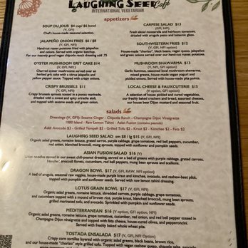Laughing Seed Cafe - Menu - Vegetarian Near Me - Asheville, North Carolina