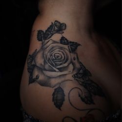 Royal Flush Tattoo - Healed rose work.... IG: listo.ink