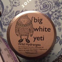 Permanent Baggage - This Wild Hydrangea candle by Big White Yeti smells amazing!