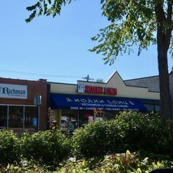A storefront view from across Lincoln Ave.