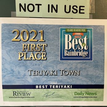 Teriyaki Town - Board on the door - Japanese Near Me - Shoreline, Washington Teriyaki Town - Board on the door - Japanese Near Me - Shoreline, Washington