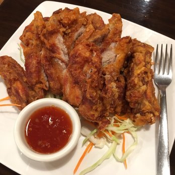 Ono Thai - Thai Fried Chicken: Mixed herb and curry batter deep fried and served with Thai sweet sauce - Thai Near Me - Ewa Beach, Hawaii Ono Thai - Thai Fried Chicken: Mixed herb and curry batter deep fried and served with Thai sweet sauce - Thai Near Me - Ewa Beach, Hawaii
