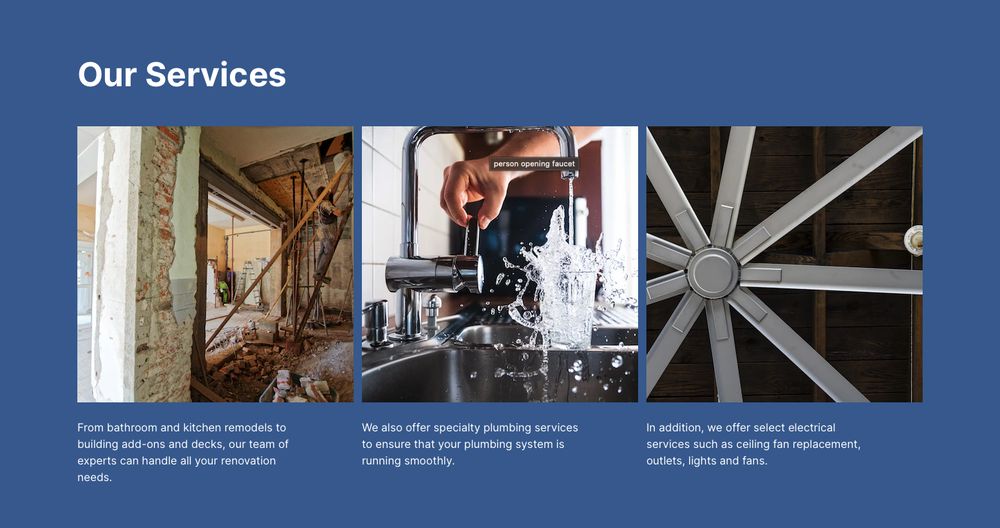 Slide of Arrow Home Improvement