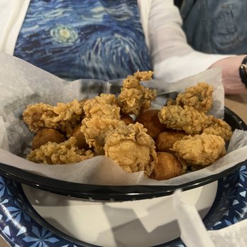 Tasty Crab House - Fried oysters and delicious hush puppies. Great - Seafood Near Me - North Charleston, South Carolina