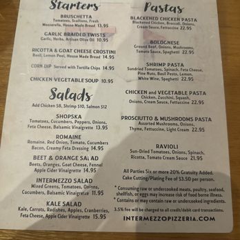 Intermezzo Pizzeria and Cafe - Pizza Near Me - Charlotte, North Carolina