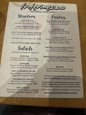 Menu photo 1 Intermezzo Pizzeria and Cafe Charlotte, NC