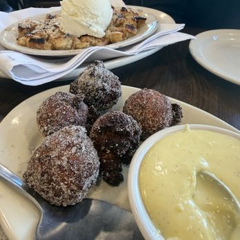 Gervasios Italian Family Restaurant - Ricotta Donuts again, and the Espresso Bread Pudding with Marscapone Gelato - Italian Near Me - Crosswicks, New Jersey