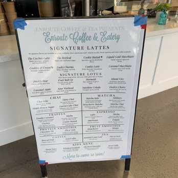 Enroute Coffee and Tea House - Menu - Coffee & Tea Near Me - Goodyear, Arizona