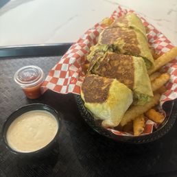 Crispy Chicken Shawarma & Fries