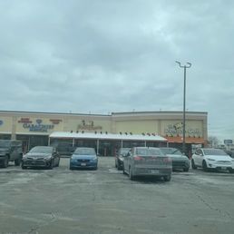 Front of building.
