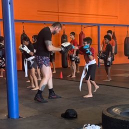 Working pads with Coach Randy