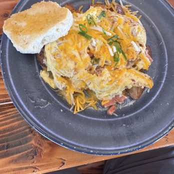 Countryside Cafe - Meat lovers scramble - Breakfast & Brunch Near Me - Keaau, Hawaii