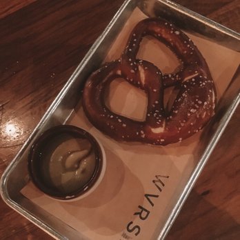 Wvrst - One pretzel with side of mustard - German Near Me - Toronto, Ontario Wvrst - One pretzel with side of mustard - German Near Me - Toronto, Ontario