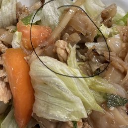 Has hair in my food. Has hair in my food.