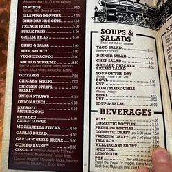Union Station Sports Bar & Grill - Menu