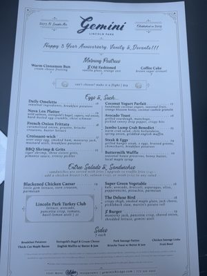 Menu photo 4 Gemini Chicago, IL