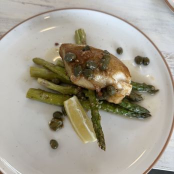 Danbi Seasonal Kitchen - Wild striped bass without the butter sauce (whole 30 / lactose intolerant) - Breakfast & Brunch Near Me - Atlanta, Georgia Danbi Seasonal Kitchen - Wild striped bass without the butter sauce (whole 30 / lactose intolerant) - Breakfast & Brunch Near Me - Atlanta, Georgia