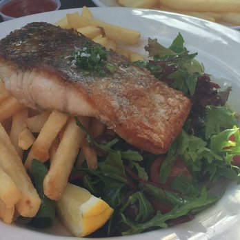 Oaks Hotel - Barramundi, chips and salad - Hotels Near Me - Neutral Bay, NSW