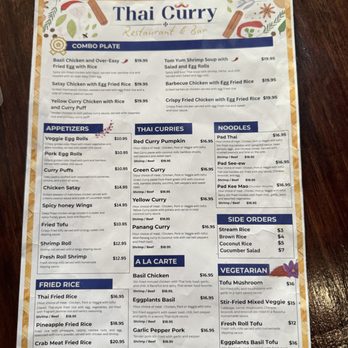 Thai Curry Restaurant & Bar - Main menu - Thai Near Me - San Francisco, California Thai Curry Restaurant & Bar - Main menu - Thai Near Me - San Francisco, California