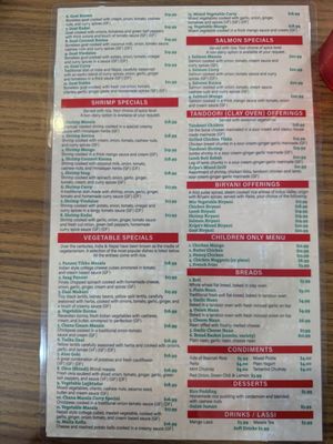 Menu photo 3 Kripa Indian Cuisine Enid, OK Menu photo 3 Kripa Indian Cuisine Enid, OK