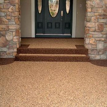 Woolman Coatings - Natural Pebble Stone/Epoxy Overlay - Flooring Near Me Woolman Coatings - Natural Pebble Stone/Epoxy Overlay - Flooring Near Me