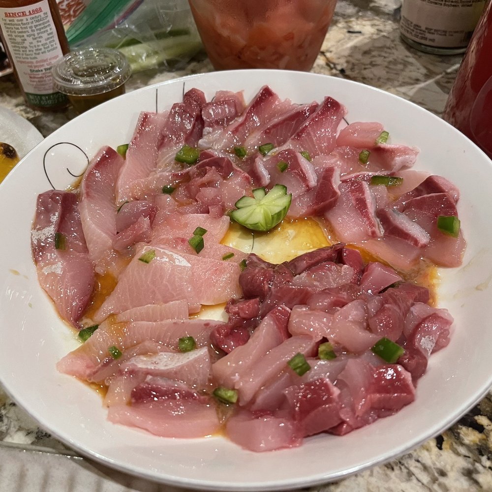 D&D SEAFOOD - Yellowtail carpaccio attempt - Seafood Markets Near Me - Westminster, California