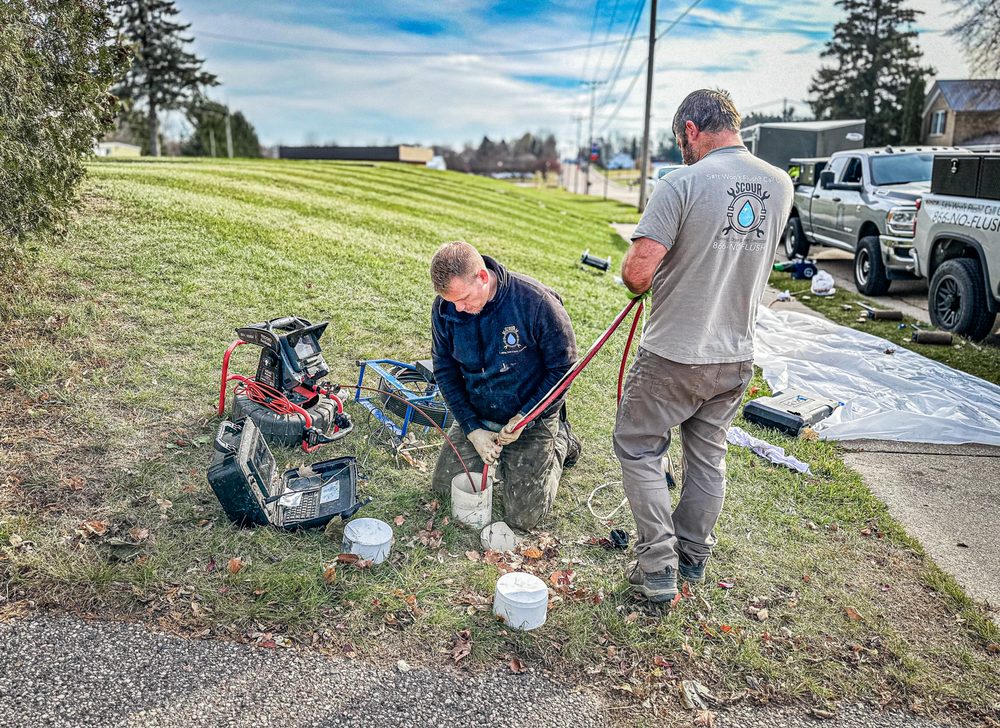 Slide of Scour Plumbing Drain and Sewer