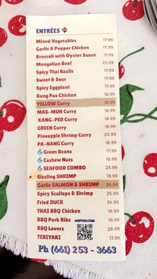 Menu photo 2 Thai Dishes Valencia Valencia, CA
