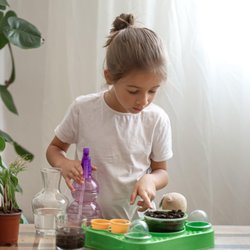 Union Village Montessori School - Practical Life preparing child for life skills as well as taking care of their environment.
