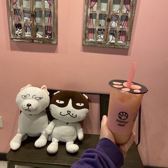 Momo Ashi - Strawberry Yakult - Bubble Tea Near Me - Bayside, New York