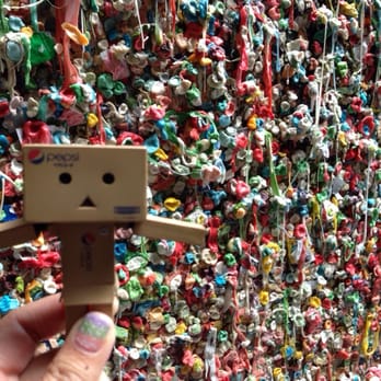 The Gum Wall - Danbo at the Gum Wall! - Local Flavor Near Me - Seattle, Washington